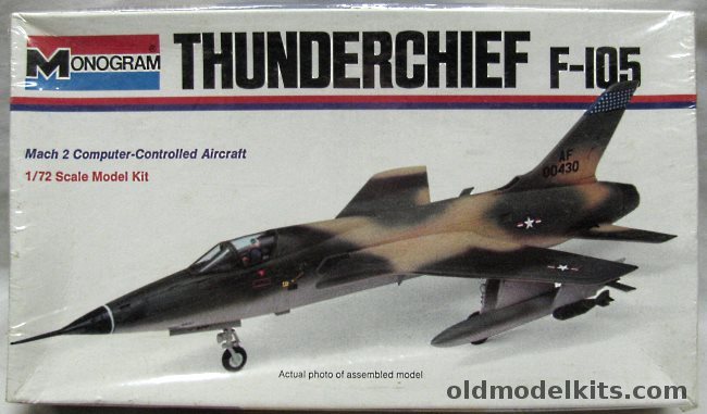 Monogram 1/72 F-105D Thunderchief - White Box Issue, 6808 plastic model kit